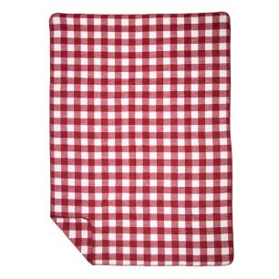 Plaid red caro 150x200cm