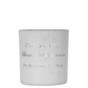 Wind light glass harbour club white small 8cm*